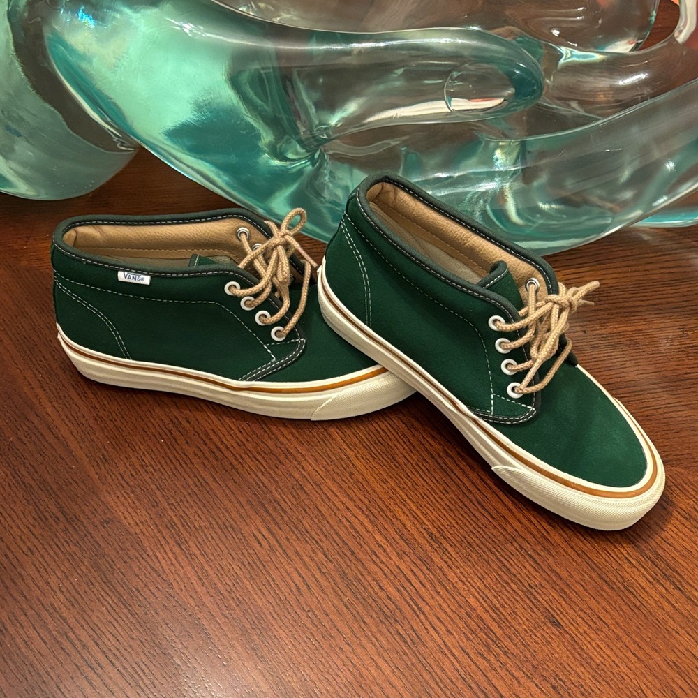 Vans 50th Anniversary Green Suede Canvas Men's Sneakers